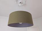 Grote groene ronde lamp, Ophalen, Zo goed als nieuw, Stof, Minder dan 50 cm