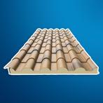 Panneaux sandwich isolant imitation tuiles, Doe-het-zelf en Bouw, Dakpannen en Dakbedekking, Dakplaat of Dakpanplaat, Nieuw, Ophalen of Verzenden