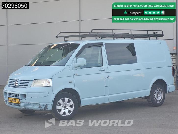 Volkswagen Transporter 174pk Dubbel Cabine L2H1 Trekhaak Air, Auto's, Bestelwagens en Lichte vracht, Bedrijf, Te koop, Airconditioning