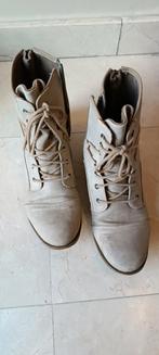 Mustang enkellaarsjes leer, Kleding | Dames, Schoenen, Beige, Lage of Enkellaarzen, Ophalen of Verzenden, Mustang