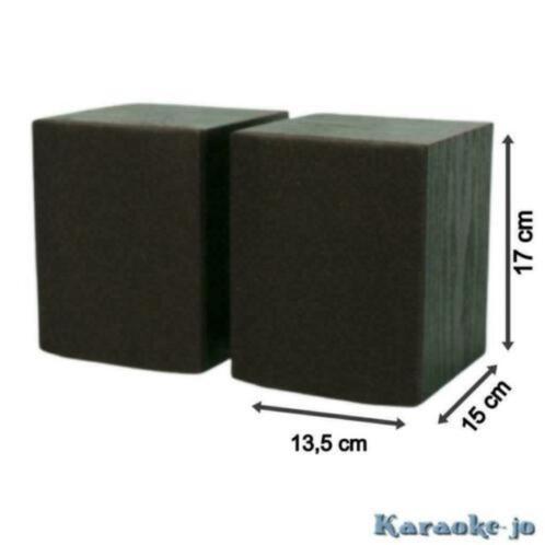 TCM-Black Stereo 2-weg speaker set 2x 20 watt OPRUIMING!, Audio, Tv en Foto, Luidsprekerboxen, Nieuw, Front, Rear of Stereo speakers