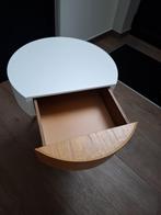 Kastje of bijzettafel met lade van Maison du Monde, Ophalen, 50 tot 75 cm, Rond, Zo goed als nieuw