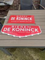 2 emaille reclamebord van  De Koninck, Verzamelen, Merken en Reclamevoorwerpen, Ophalen of Verzenden, Zo goed als nieuw, Reclamebord
