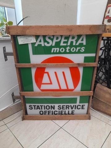 Prachtige lichtreclame aspera motors originele verpakking  beschikbaar voor biedingen