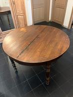 Antieke ronde houten tafel, uitschuifbaar tot ongeveer 6m, Antiek en Kunst, Ophalen