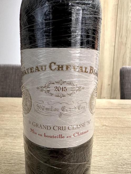 Rode wijn - Château Cheval Blanc 2015 - Grand Cru Classé, Verzamelen, Wijnen, Nieuw, Rode wijn, Frankrijk, Vol, Ophalen