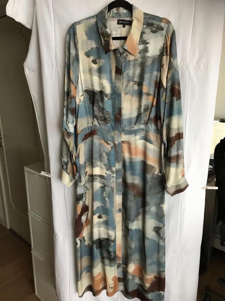 Lange jurk Astrid Black Label - Mt M, Kleding | Dames, Jurken, Zo goed als nieuw, Maat 38/40 (M), Overige kleuren, Onder de knie