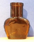 Klein bruin glazen flesje bouillon Oxo 1 0z. Hoogte 7cm, Verzamelen, Ophalen of Verzenden