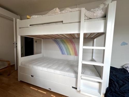 stapelbed Bopita wit, Kinderen en Baby's, Kinderkamer | Stapelbedden en Hoogslapers, Gebruikt, Stapelbed, Ophalen