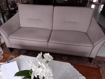 Salon:  Licht grijs/beige met bruine pootjes., Enlèvement, Modern, Tissus, Une personne