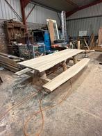 Robuuste eiken picknicktafel – 3 meter, Tuin en Terras, Tuintafels, Ophalen of Verzenden, Nieuw, Hout