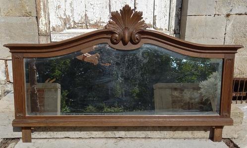 Miroir ancien, Antiek en Kunst, Antiek | Spiegels, 100 tot 150 cm, Minder dan 100 cm, Rechthoekig, Ophalen of Verzenden