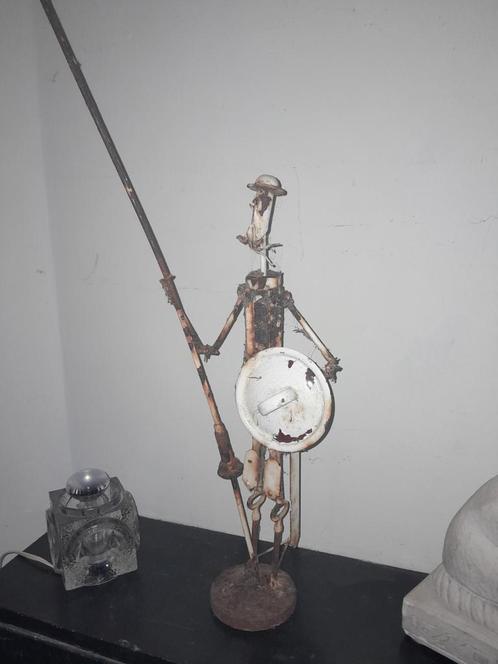 OUD TUINBEELD HANDGEMAAKT IN DE JAREN 60, Antiek en Kunst, Antiek | Zilver en Goud, Ophalen