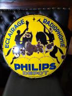 Oud zeidzaam emaile bord van Philips uit 1927, Verzamelen, Ophalen of Verzenden