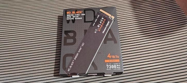 WD Black SN850X 4TB, Computers en Software, Harde schijven, Nieuw, Desktop, Intern, SSD, Overige aansluitingen, Ophalen of Verzenden