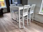 keukentafel en 4 stoelen, Ophalen, Zo goed als nieuw