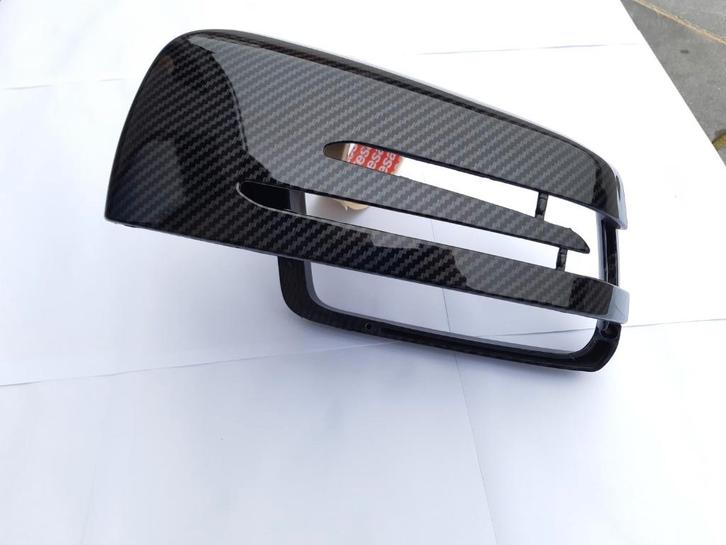 2 Carbon of Zwarte spiegelkappen voor Mercedes, Auto-onderdelen, Spiegels, Mercedes-Benz, Nieuw, Ophalen of Verzenden