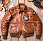 Veste en cuir A2 US ARMY AIRFORCE Taille S neuf 450€, Kleding | Heren, Jassen | Winter, Ophalen, Nieuw, Maat 46 (S) of kleiner