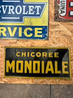 Oud reclamebord — Chicory Mondial, Ophalen of Verzenden, Zo goed als nieuw, Reclamebord