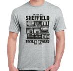 Tee-shirt The Steel City Sheffield Tinsley Towers 1938-2008, Vêtements | Hommes, Taille 56/58 (XL), Enlèvement ou Envoi, Gris