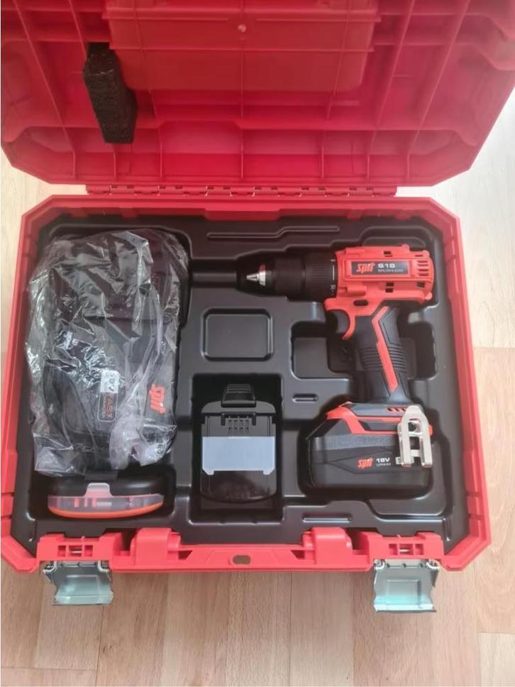 Spit S18 Accu boor en schroefmachine 18V, Doe-het-zelf en Bouw, Gereedschap | Boormachines, Nieuw, Boor- en Schroefmachine, Klopboormechanisme