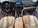 BMW 518 dA Automaat Navi Leder LED Trekhaak Luxury EURO6, 5 places, Cuir, Carnet d'entretien, 123 g/km