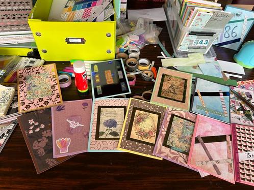 Unieke handgemaakte wenskaarten, Hobby en Vrije tijd, Scrapbooking, Nieuw, Papier of Karton, Ophalen of Verzenden