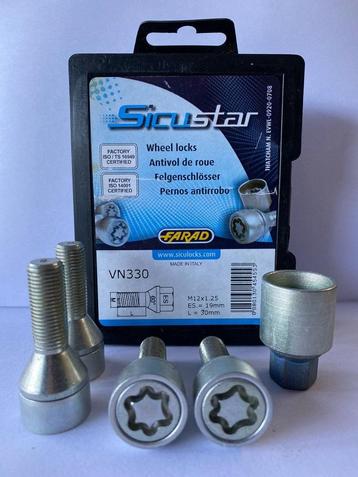 Nieuwe Wielsloten Slotbouten M12x1.25 30mm Bouten anti diefs beschikbaar voor biedingen