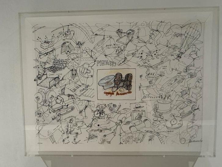 Unieke combinatie - PANAMARENKO ‘Copyright’ + getekend boek, Antiquités & Art, Art | Lithographies & Sérigraphies, Enlèvement