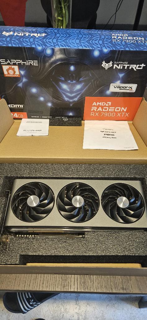 Sapphire RX 7900 XTX Nitro+ 24GB, Computers en Software, Videokaarten, Zo goed als nieuw, AMD, PCI-Express 5.0, GDDR6, HDMI, DisplayPort