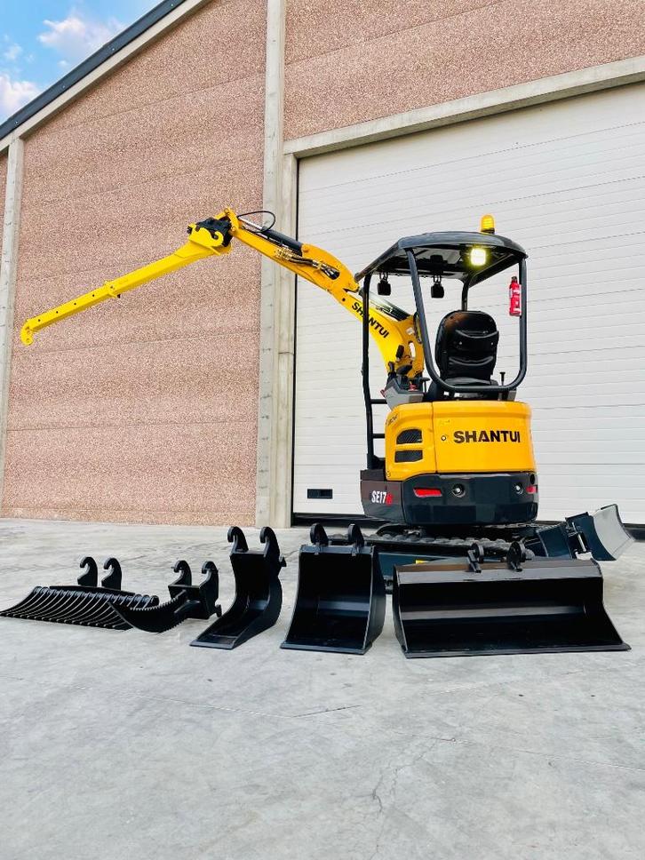 SHANTUI 1,8 t / MINIGRAVER/ BINNENDRAAIER, Tuin en Terras, Hakselaars, Ophalen of Verzenden