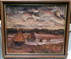 Constant Permeke '' Avondstemming op het land '' olieverf, Antiek en Kunst, Verzenden