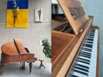 Vleugelpiano, Muziek en Instrumenten, Piano's, Ophalen, Gebruikt, Bruin, Vleugel