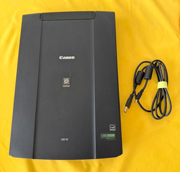 Canon LIDE 110 flatbedscanner in kleur, Computers en Software, Scanners, Zo goed als nieuw, Flatbedscanner, MacOS, Windows, Ophalen
