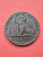 5 Centimes 1841 punt. Zeer fraai+, Postzegels en Munten, Munten | België, Ophalen of Verzenden