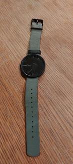 Horloge Manfred Cracco, Handtassen en Accessoires, Horloges | Heren, Overige merken, Leer, Staal, Polshorloge