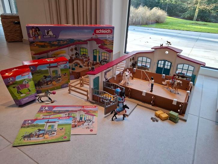 Schleich 42639 Rijhal Peppertree met uitbreiding, Verzamelen, Speelgoed, Zo goed als nieuw, Ophalen of Verzenden