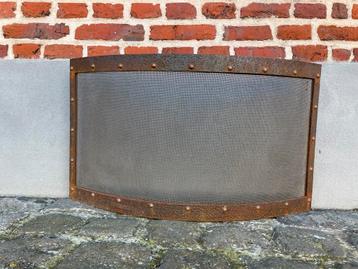 Haardscherm, knap afgewerkt, smeedijzer, Ophalen, Gebruikt