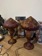 2 grandes lampes originales Gallé, Antiquités & Art, Antiquités | Verre & Cristal, Enlèvement ou Envoi