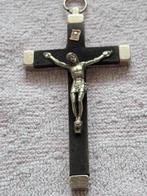 Antieke vintage religieuze borstcrucifix hanger, Antiek en Kunst, Ophalen of Verzenden