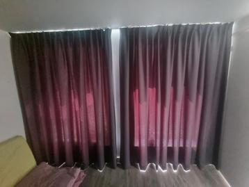 Verduisterde gordijnen (antraciet)- 240cm x 170cm (2 stuks) beschikbaar voor biedingen