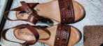 Bruine sandalen hoge hak maat 40 als NIEUW, Enlèvement ou Envoi, Comme neuf, Brun