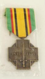 Medaille / ereteken militair strijder WOII 40-45 België, Verzamelen, Ophalen of Verzenden, Lintje, Medaille of Wings