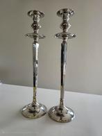 Verzilverde kandelaars 49 cm, Antiek en Kunst, Ophalen of Verzenden, Koper of Brons