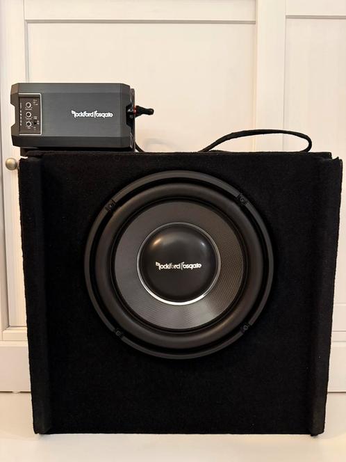 Rockford Fosgate subwoofer + versterker, Auto diversen, Autospeakers, Zo goed als nieuw, Ophalen