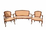 Ensemble Louis XV - canape + deux fauteuils (Ixelles), Antiquités & Art, Enlèvement
