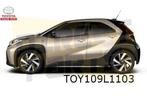 Toyota Aygo X (3/22-) stootlijst achterportier Links (zwart), Neuf, -, -, Toyota