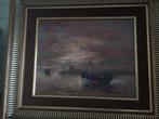 Schilderij met boot, Antiek en Kunst, Ophalen