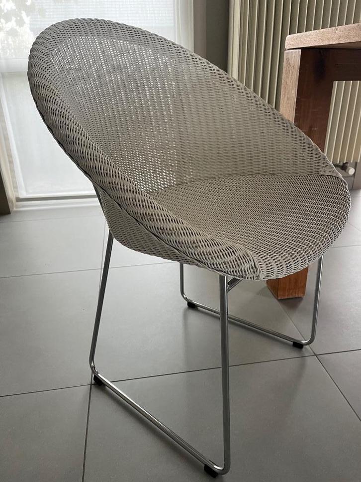 6 witte stoelen Vincent Sheppard, Huis en Inrichting, Stoelen, Gebruikt, Vijf, Zes of meer stoelen, Wit, Ophalen