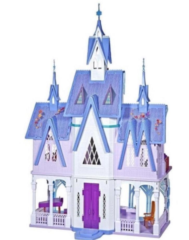 Frozen kasteel, Kinderen en Baby's, Speelgoed | Poppenhuizen, Zo goed als nieuw, Accessoires, Ophalen